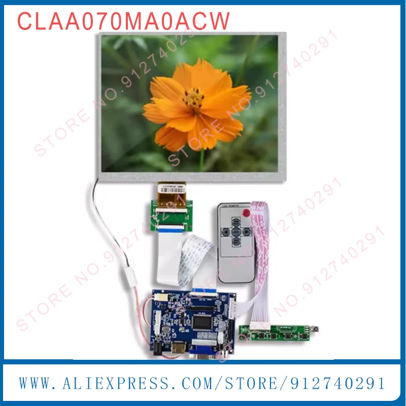 

Оригинальный 7-дюймовый ЖК-экран CLAA070MA0ACW 800x600 4:3 HDMI VGA AV плата драйвера управления ЖК-монитор CLAA070MAOACW ЖК-дисплей