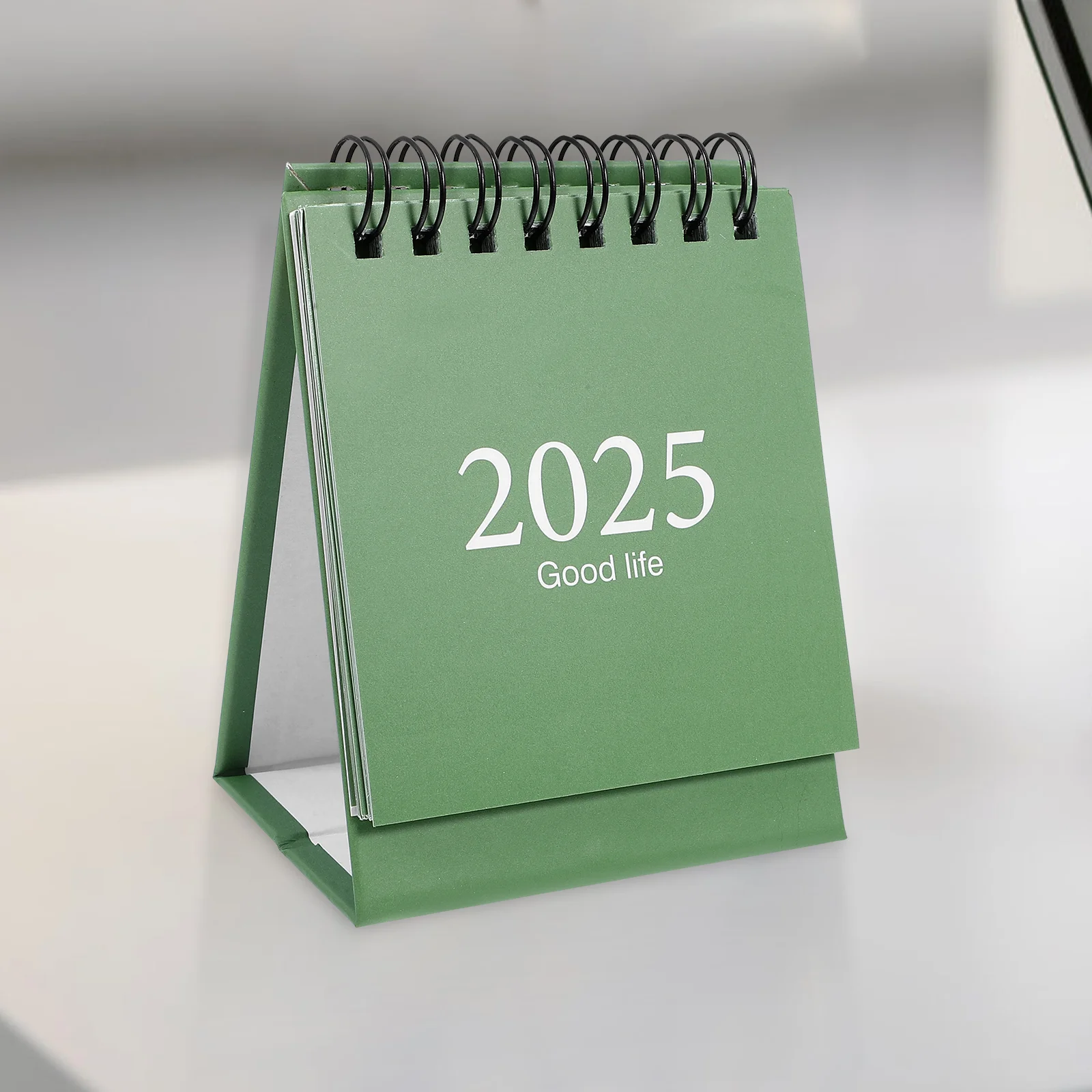 2025 ปฏิทินตั้งโต๊ะพลิกสําหรับตกแต่งตารางเปียโนเดสก์ท็อปรายเดือน Mini ปฏิทินขนาดเล็กกระดาษตกแต่ง Office