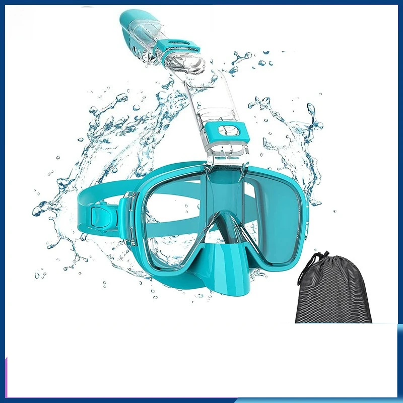 

Waterproof mask, fully dry underwater nose free breathing diving glasses