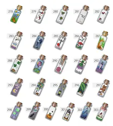 14CT Plastic Canvas Scene in a bottle For DIY Handmade Needlework Embroidery Knitting Crafts Cross Stitch Ornaments