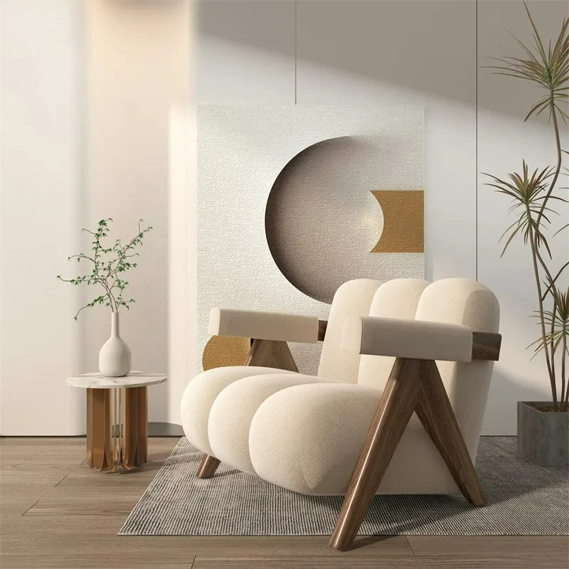 

Customizable Nordic Wood Living Room Chairs Modern Living Room Sofas Home