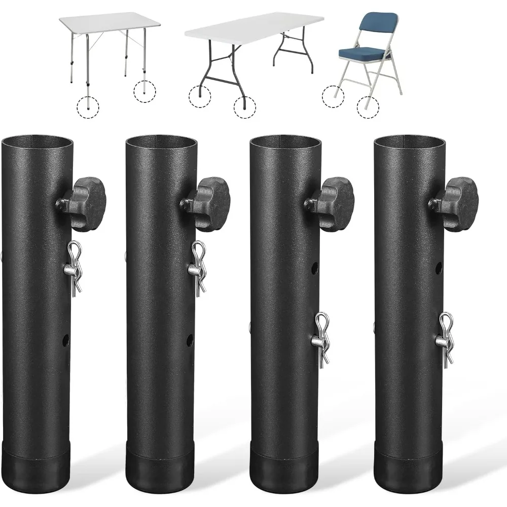 

Folding Table Risers,Folding Table Leg Extenders,2-Levels Height Adjustable Risers for DIY & Back Pain Relief for Office,