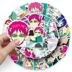10/30/50PCS Anime The Disastrous Life of Saiki K Sticker Cartoon Cute Graffiti Decorative Skateboard Phone Case Waterproof Decal