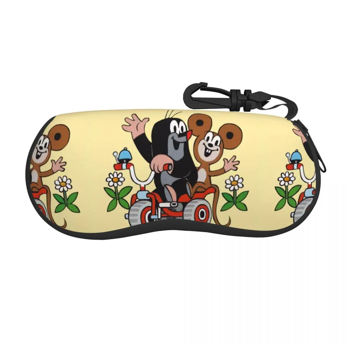 Custom Cartoon Happy Mole Glasses Case Stylish Cartoon Krtek Little Maulwurf Shell Eyeglasses Case Sunglasses Box