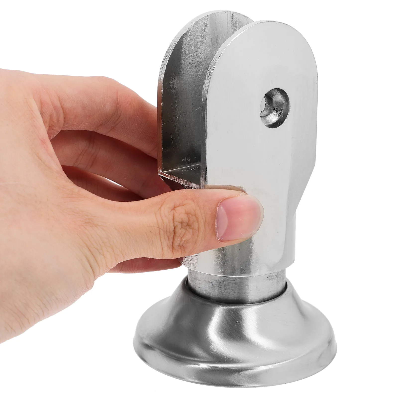 

4Pcs Stainless Steel Partition Foot Strong Stability Toilet Cubicle Support Bracket Modern Decorative Bathroom Restroom Fitting