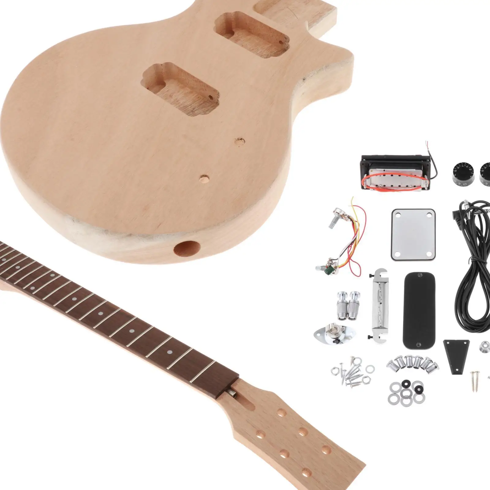 DIY Electric Guitar Kit Unfinished And Handle Luthier Lovers