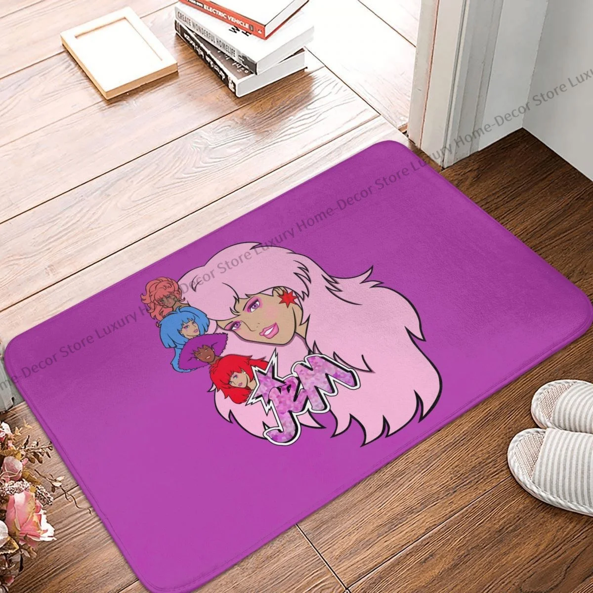 Jem and the Holograms Non-slip Doormat Bath Mat Band Floor Carpet Welcome Rug Bedroom Decor