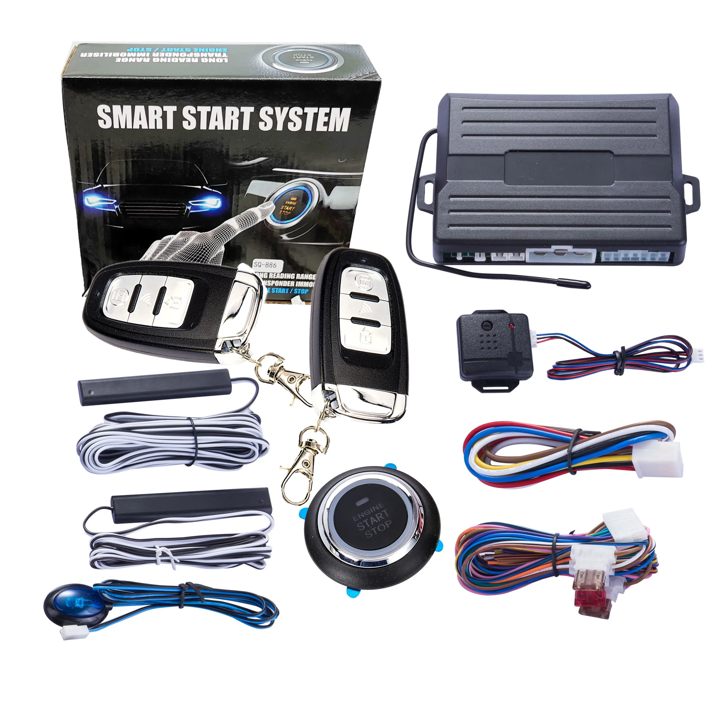 Kit de Sistema de Entrada sin Llave PKE para Automóvil, Directo de Fábrica, Alarma para Auto, Botón de Arranque y Parada, Accesorios de Seguridad para Automóvil