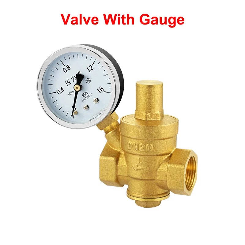 1/2 "3/4" 1 "2" ทองเหลืองวาล์วลด DN15 DN20 DN25 DN50 หญิงด้ายเครื่องทําน้ําอุ่นบ้านท่อความดันควบคุมวาล์ว