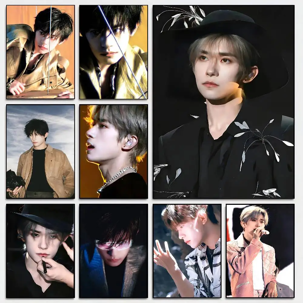 المغني الممثل جاكسون يي المشارك ورقة طباعة غرفة المعيشة المنزلي غرفة نوم مدخل بار مطعم مقهى الفن اللوحة الديكور