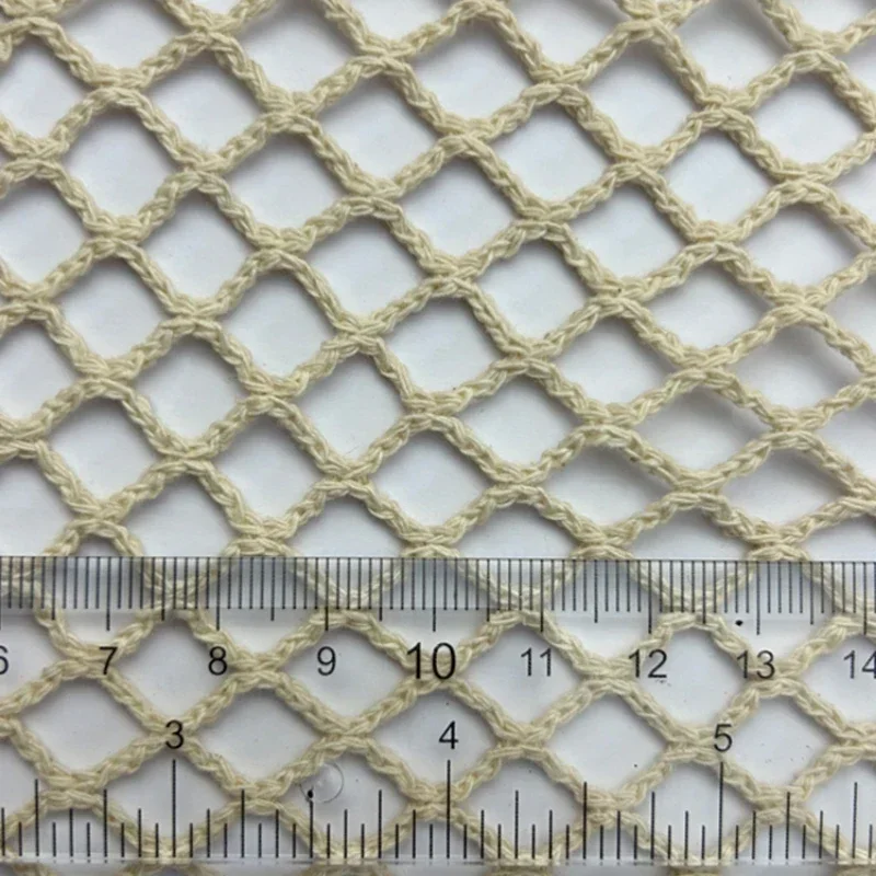 Fishing Net Fabric Cotton Linen Large Mesh Diamond Shooting Background Creative Diy Sewing By The Meter Wholesale