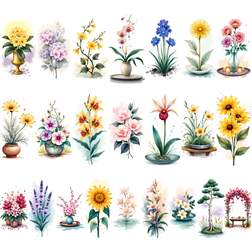 

9 шт. временные татуировки цветочные татуировки акварельные декоративные татуировки временные татуировки наклейки для рук, груди, щек