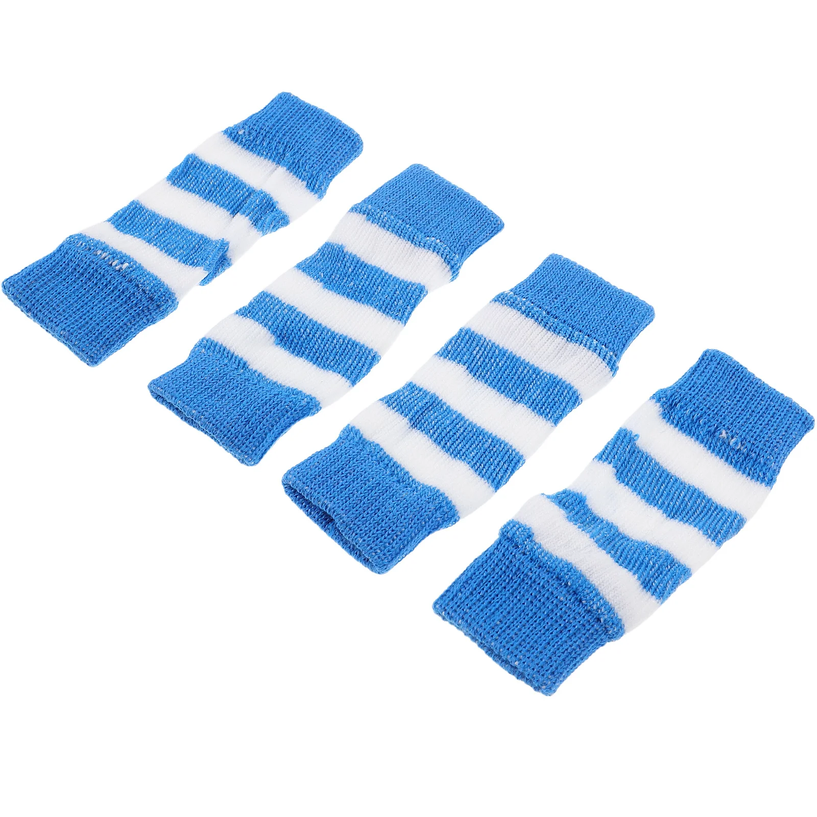 4 قطعة الكلب الكوع كم الجوارب الواقية قابل للتعديل غطاء الساق تنفس محبوك الأزرق الكلب الجوارب للجروح للكلاب #5