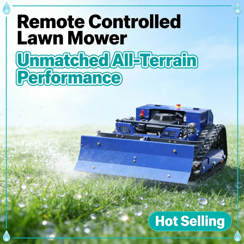 

Customized All-Terrain Crawler Remote Control Robot Lawn Mower Large Area Cutter for Agricultural & Orchard Clearing