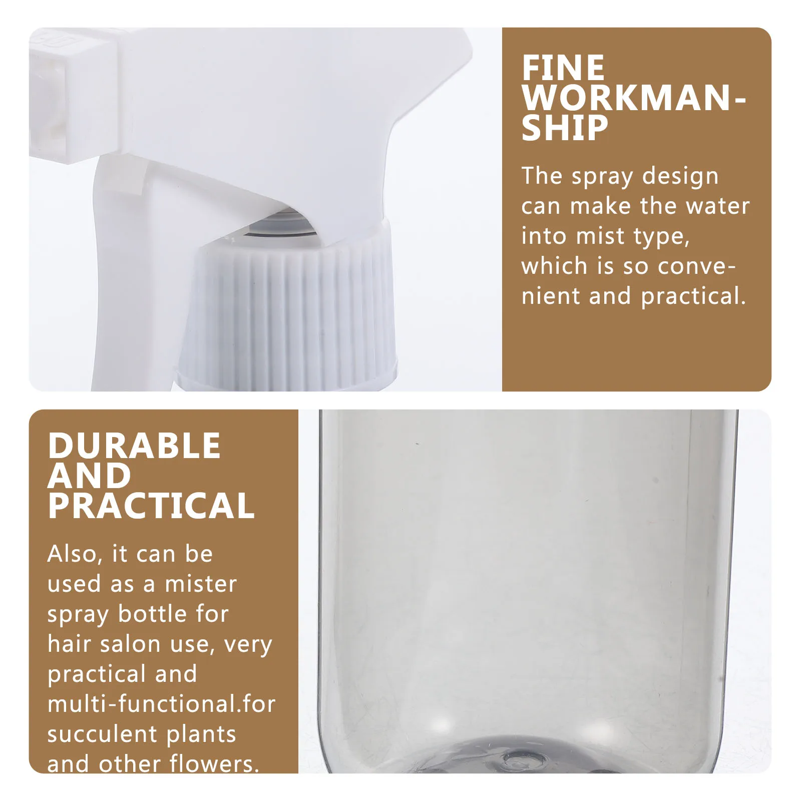 

4 Pcs Liquid Spray Bottle Fine Mist Bottles Succulent Watering Plastic Plant Refillable Sprayer