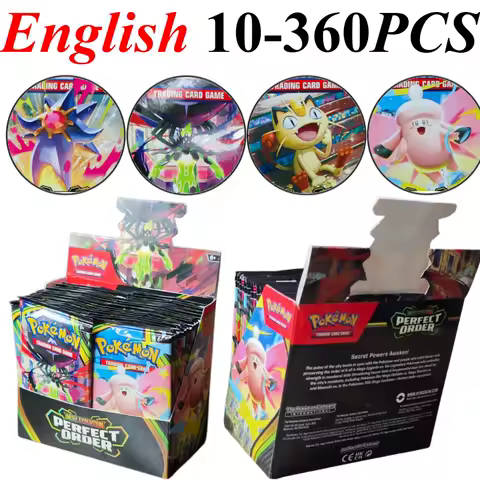 Pokemon TCG Mega Evolution Booster Box Phantasmal Flames Ascended Heroes Perfect Order Rare Holographic Cards for Kids Fans Gift