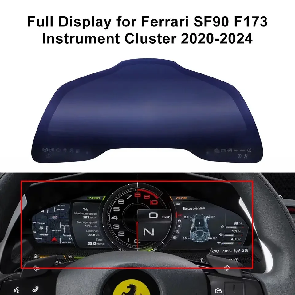 

Полноцветный дисплей для приборной панели Ferrari SF90 Roma 296 Purosangue