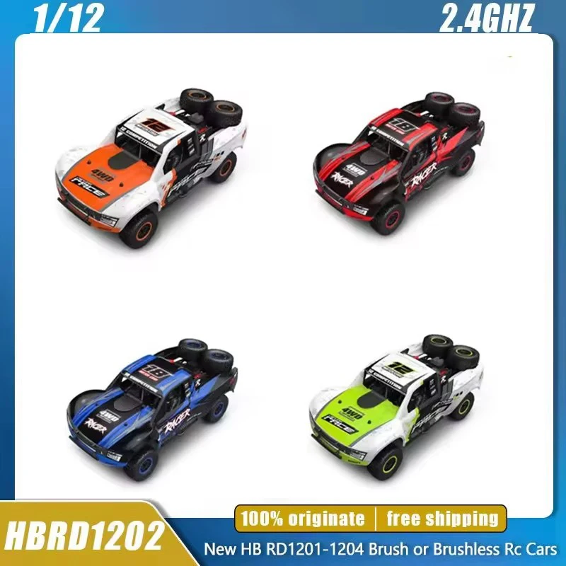 

New Stock Hb-Rd1201-1/1204-1 1/12 Scale Remote Control Truck 2.4ghz Short-Distance Brushless Motor Full-Size Model Toy