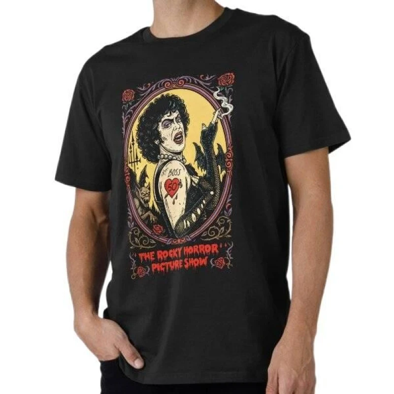 Rocky horror picture show Frank-N-Furter movies Gift T Shirt 0612 Gothic Horror Film Print Graphic clothes US Size tops S-6XL