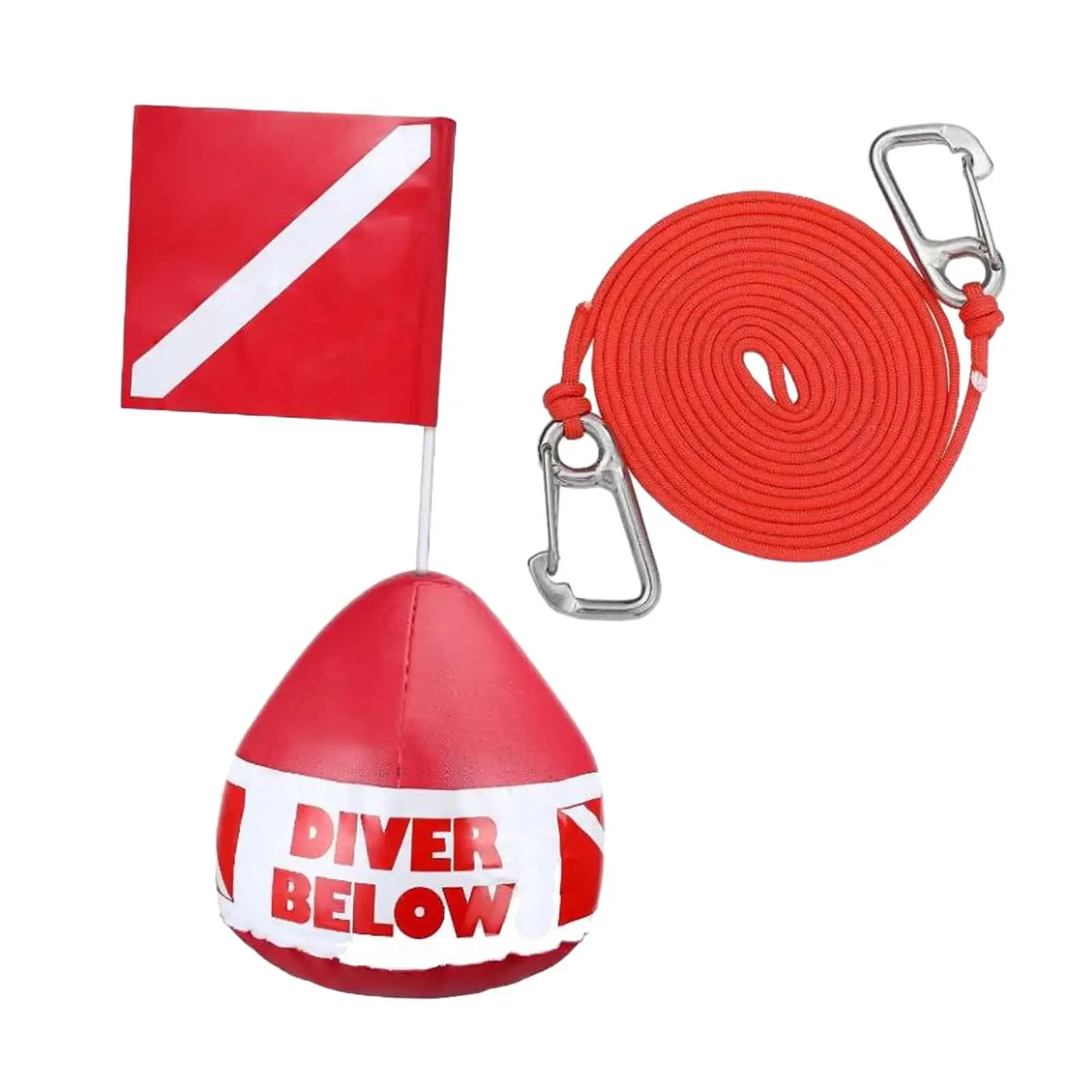 Dive Flag Float Inflatable Float Float Signal Dive Flag Buoy for Scuba Diving Water Sport Surface Signaling Boating Snorkeling