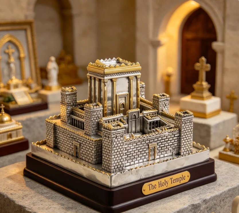 Jerusalem Temple Castle Model Temple Israel Synagogue Resin Solomon Temple Jerusalem Decoration Home Decoration