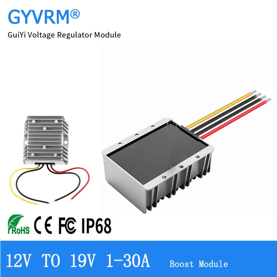 

DC-DC High-power 12V to 19V Laptop Power Supply Modification 12V to 19V3A 5A 10A 15A 20A 30A Boost Module