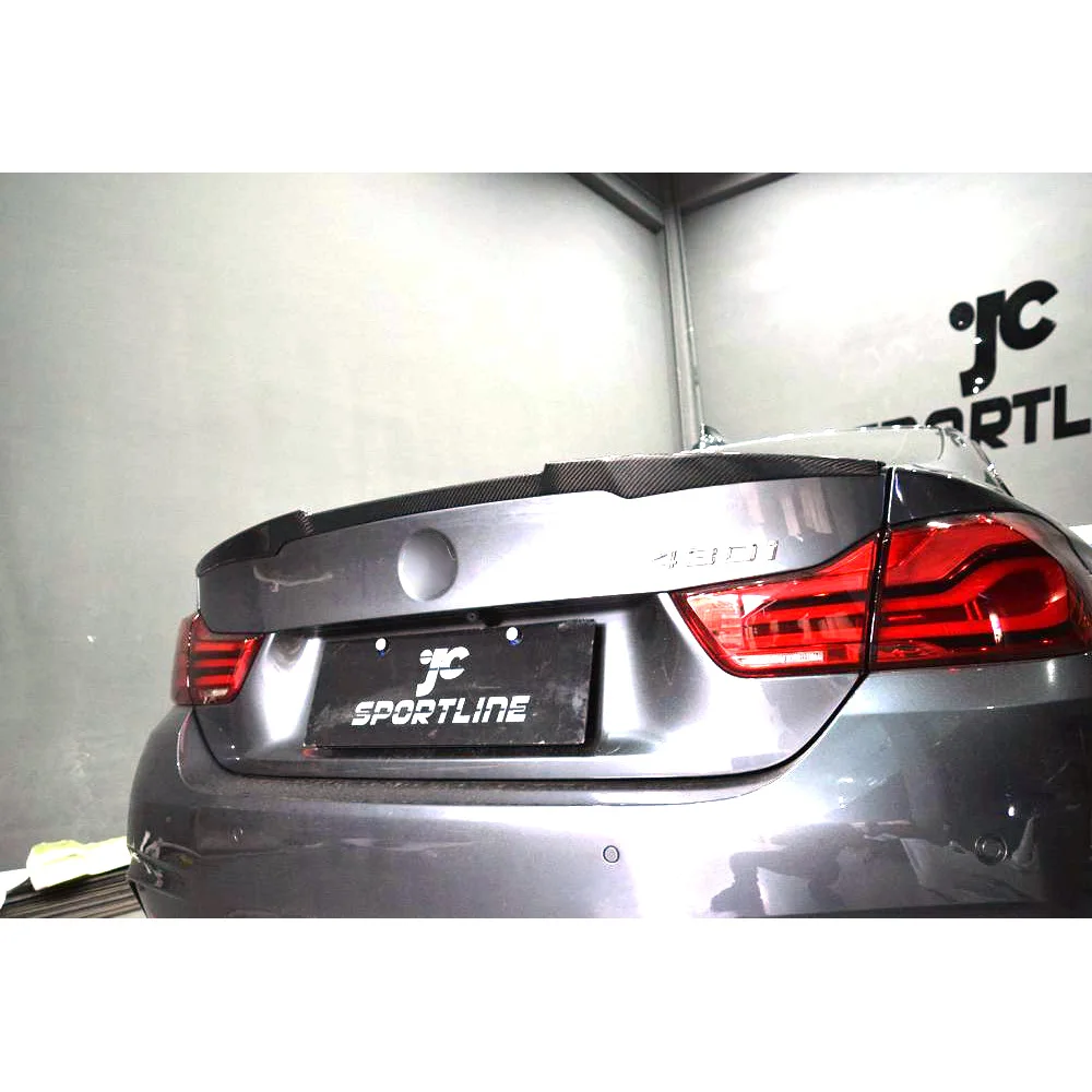 P Style 4 Series M4 Carbon Rear Spoiler For BMW F32 M 428 435 Coupe 2014