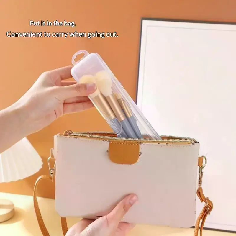 Toothbrush Box Transparent Organizer Case Travel Portable Toothbrush Holder Plastic Toothpaste Box Storage Container