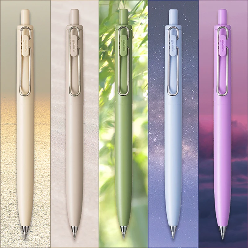 Japanese Uni Mitsubishi Neutral Pen UMN-SF Low Center of Gravity One Student Push Pen Summer Push-Type Water Pen Black Pen.