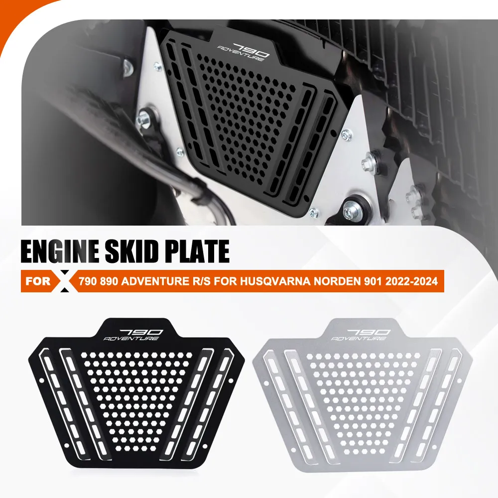 

Engine Guard Cover Crap Flap Protector For 790 890 Adventure R/S Motorcycle Accessories For Husqvarna Norden 901 2022-2024 2023
