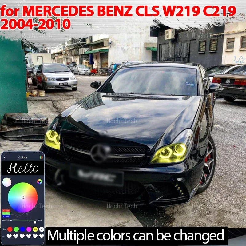 

RGB multi colors M4 style Light Rings APP control DRL LED Angel Eyes Kit For MERCEDES BENZ CLS W219 C219 2004-2010 Retrofit