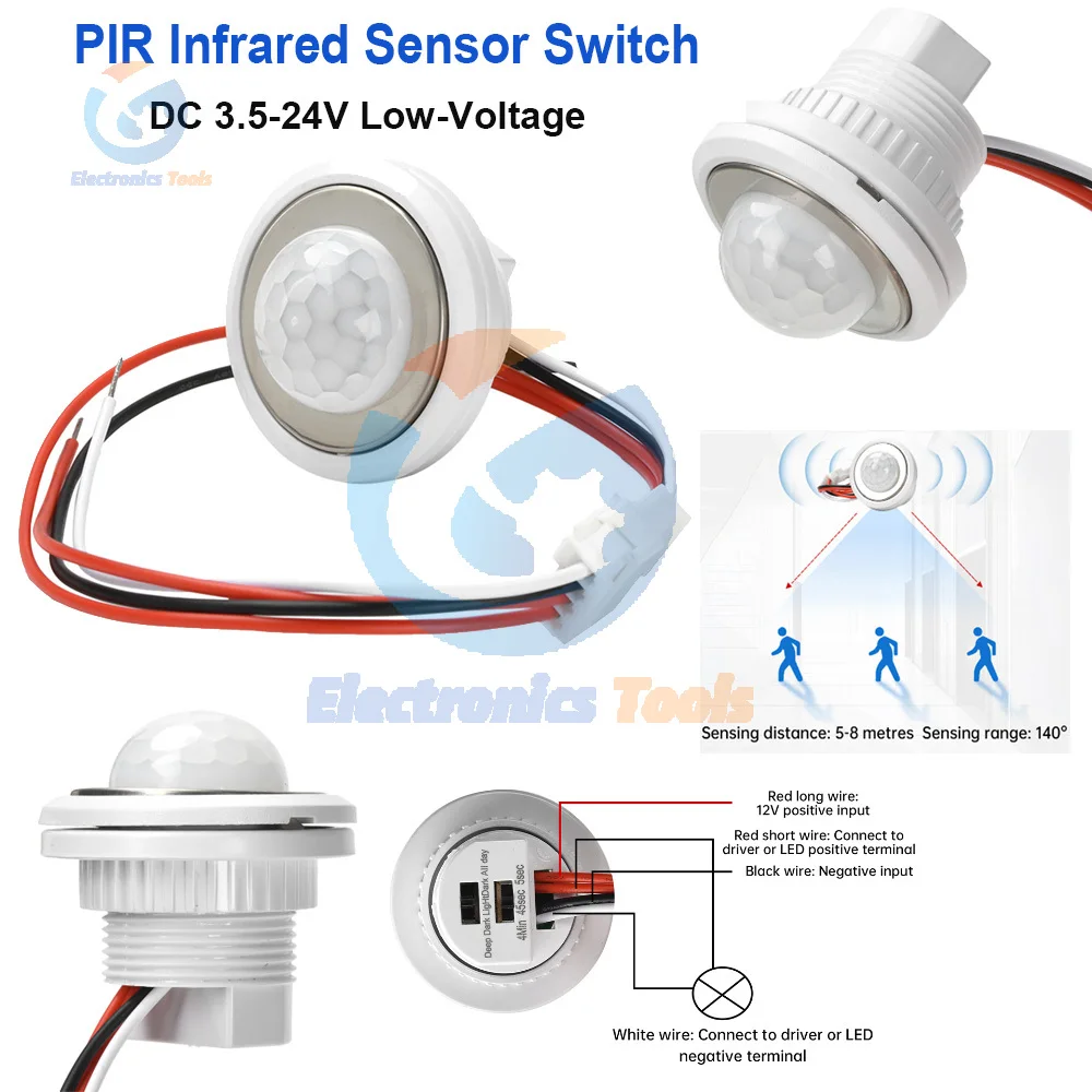 

Мини PIR инфракрасный сенсорный модуль детектор умный контроллер переключателя датчик человека ручное сканирование головка DC 3,5-24 В домашнее внутреннее светодиодное освещение