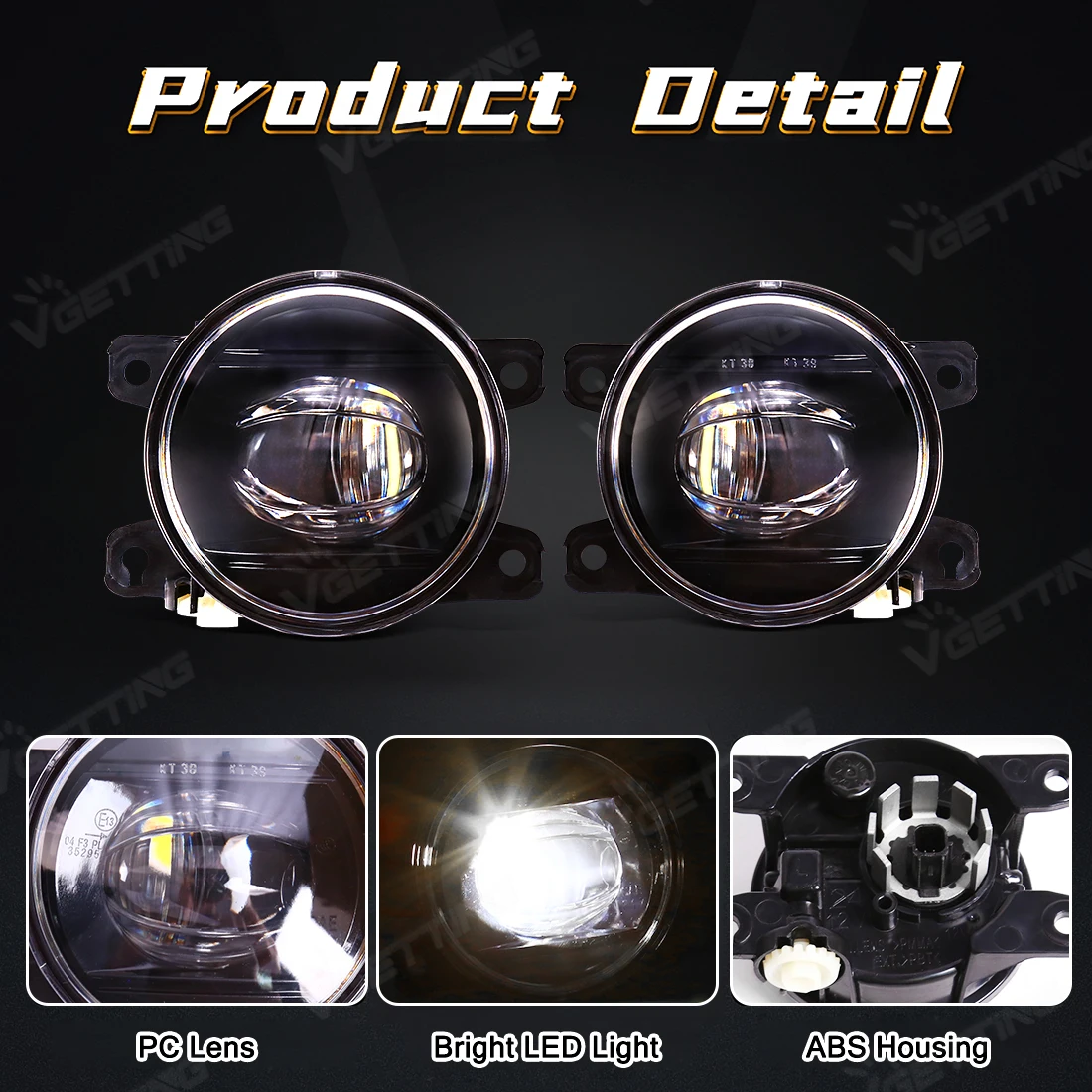 For Honda Civic Hatchback Type R Fit Jazz CRV CR-V Accord City Insight LED Fog Lamps 2017 2018 2019 2020 2021 2022 2023 2024 12V view 3