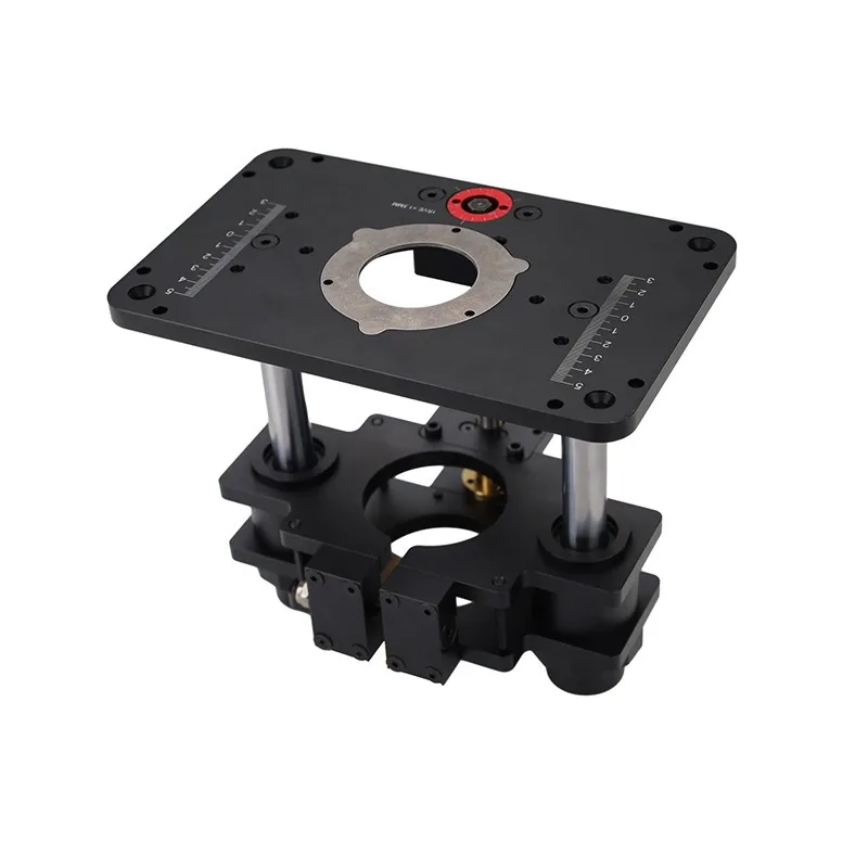

GD709 trimming machine flip-chip lifting base woodworking table, bakelite milling chamfer trimming lifting table