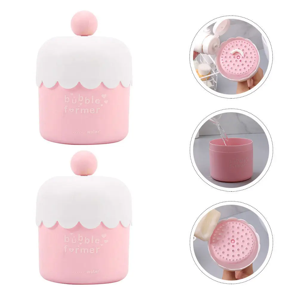 

2Pcs Foam Maker Manual Bathroom Foaming Tool Portable Reusable Bubble Former for Cleansing Gel Face Bathroom Use
