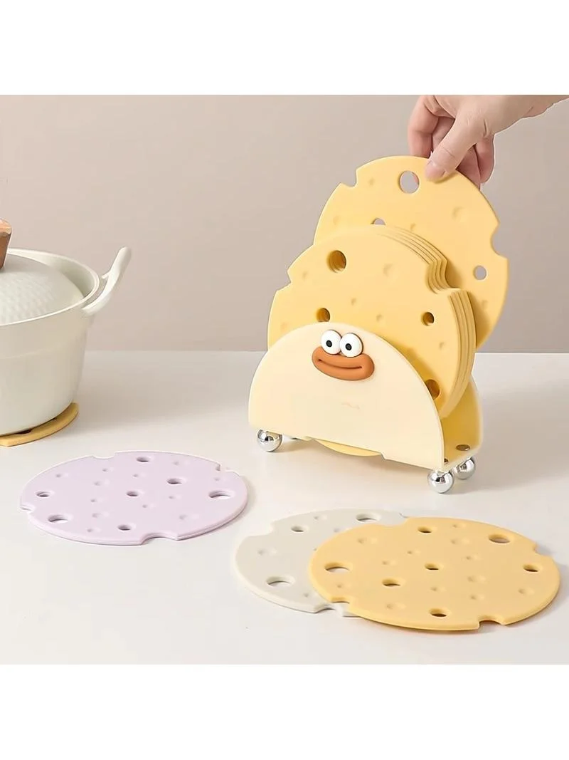 

Термостойкий силиконовый коврик для стола, подставка под горячее, подставка под чашки и миски, высокотемпературный коврик для тарелок и стола