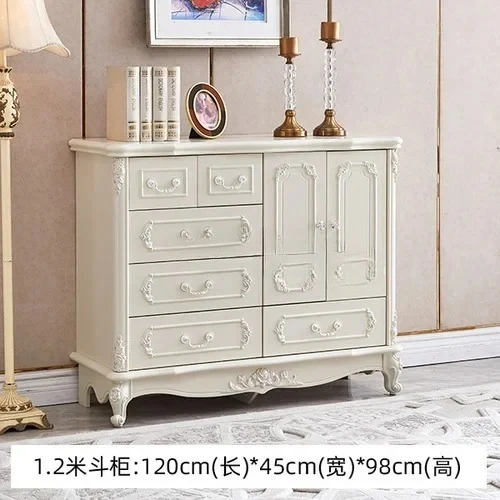 

Xl Master Bedroom Locker Solid Wood Drawer Living Room Storage Cabinet French Bed Front Cabinet