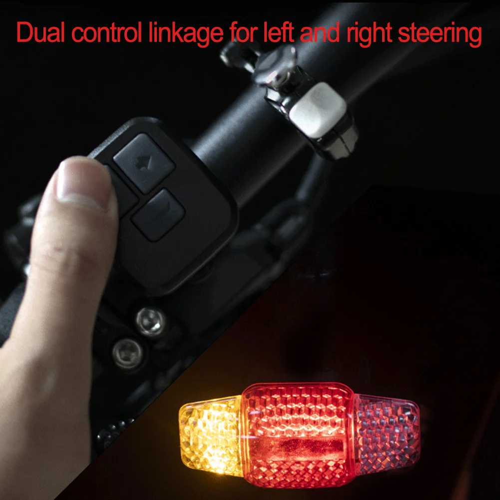 ترقية عمر البطارية أسود أحمر التحكم عن بعد ضوء ركوب الدراجات سعة البطارية زيادة تصميم مدمج ربط التحكم المزدوج