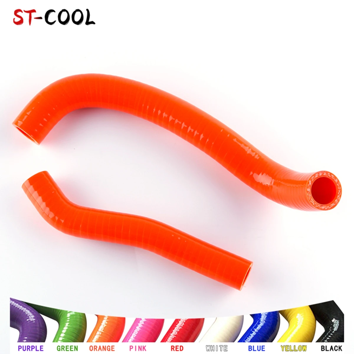 For Suzuki KFX400 LTZ400 DVX400 2003-2008 2004 2005 2006 2007 Silicone Tube Radiator Coolant Pipe Hoses Kit 2Pcs 10 Colors