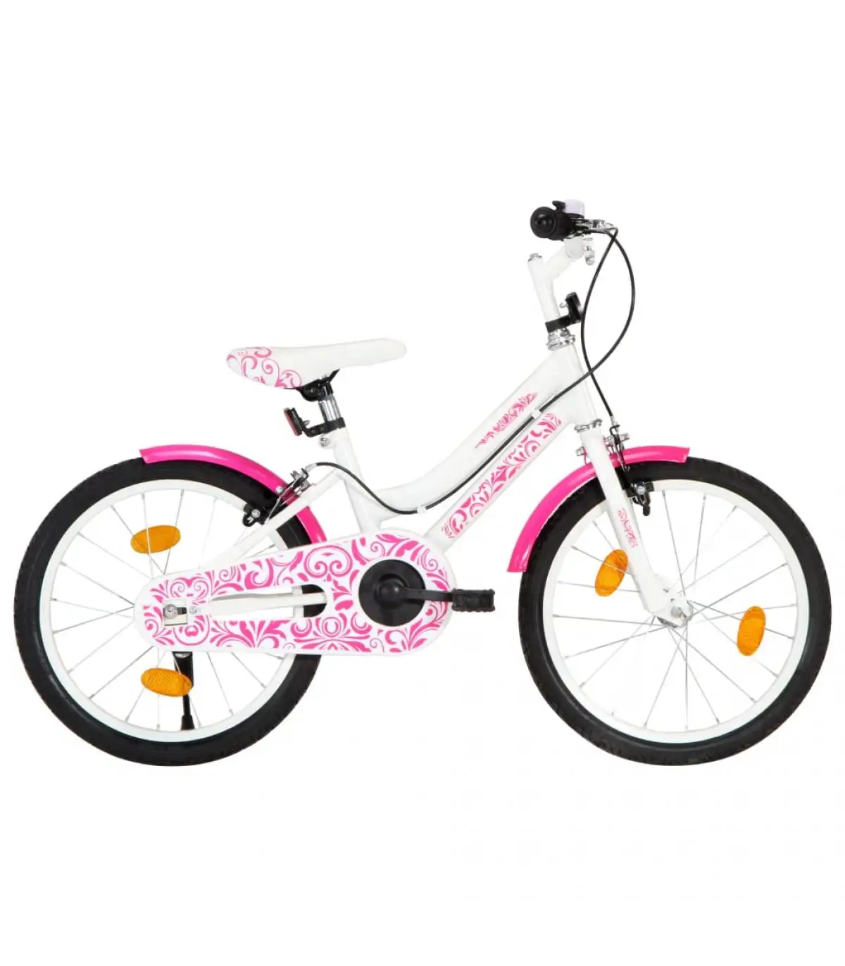 Children's bicycle bicycles 18 inches pink and white