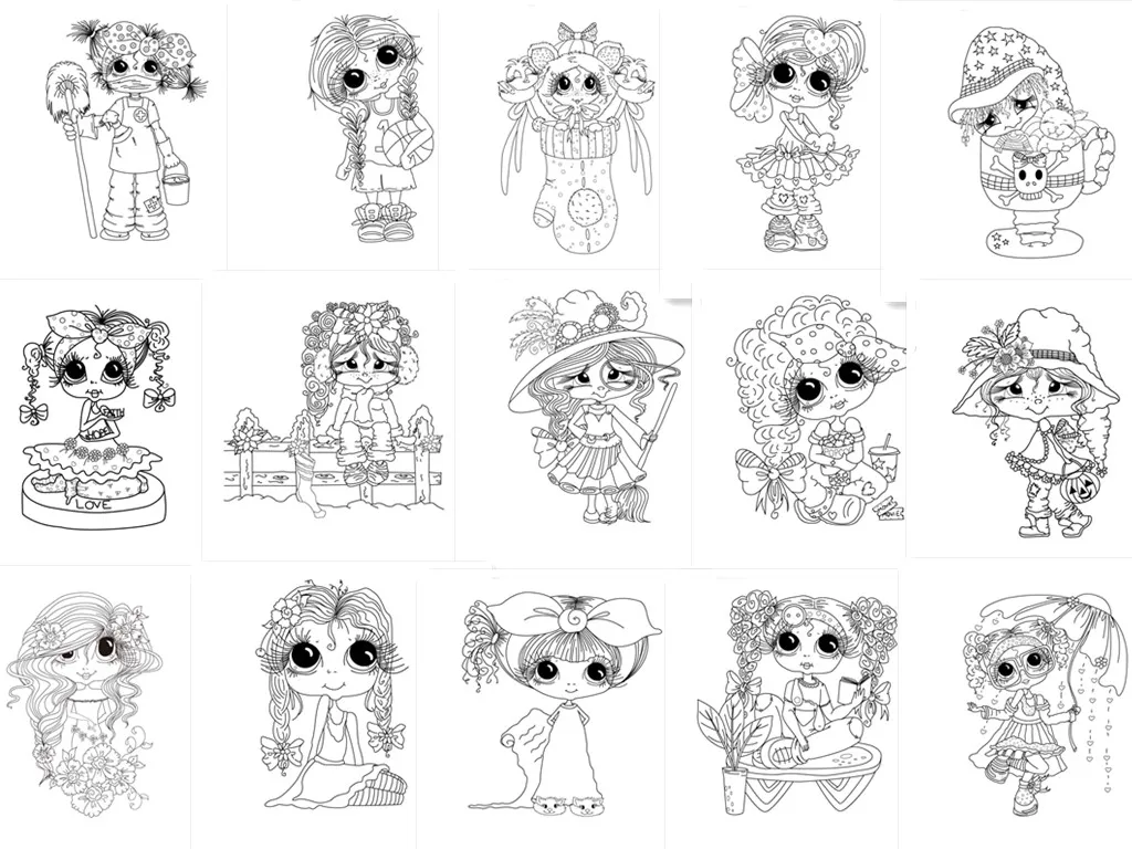 Beautiful Girl Transparent Clear Stamps for Scrapbooking for DIY Card Making Cutting Crafts Stencil 1