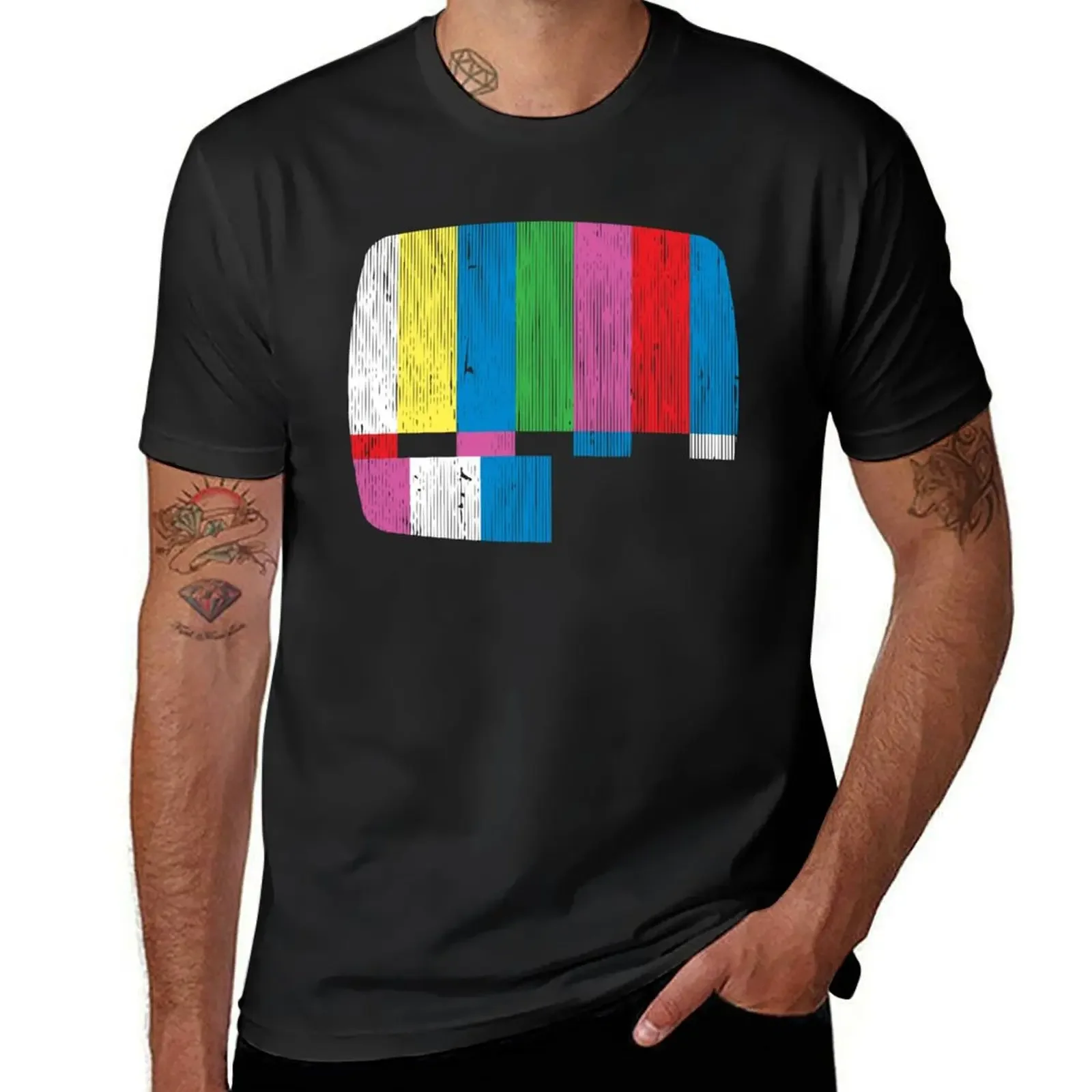 Test Pattern T-Shirt cute clothes vintage anime shirt men clothing