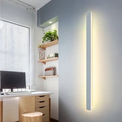 Minimalist LED strip wall lamp, living room background wall, hallway, staircase, bedroom, bedside, fashionable decorative lamp