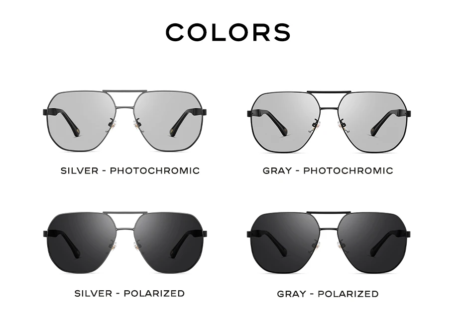 CAPONI Marke Sonnenbrille für Männer polarisierte photo chrome Outdoor-Fahren Sonnenschutz uv400 schützen blend freie Herren brillen bs21027 – Detail 14