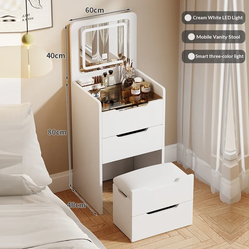 

# Lighted Standing Dresser Cabinet Integrated Cream Style Modern Simple Panel Internet Celebrity Storage