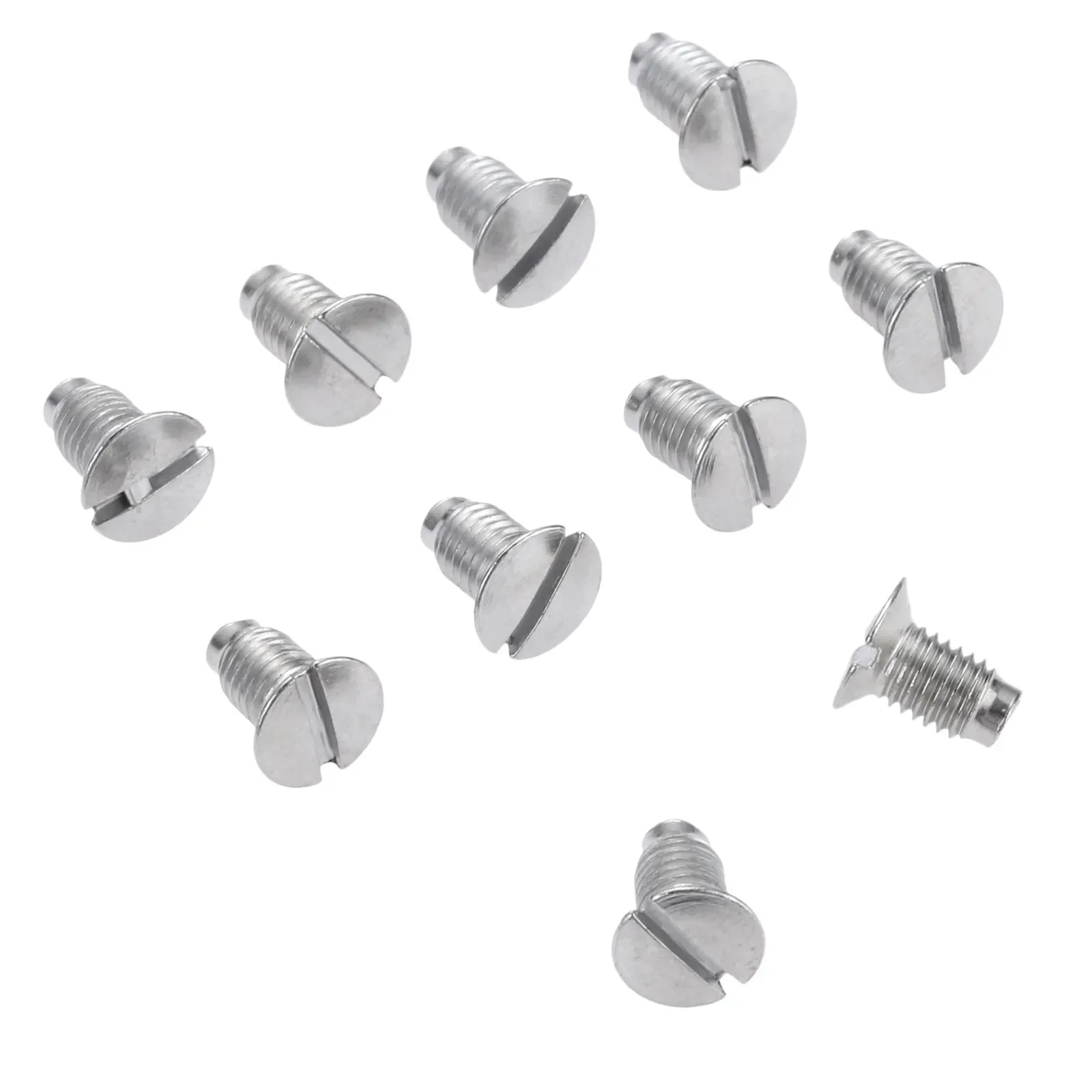 50 Pcs Silver Stainless Steel Industrial Sewing Machine Needle Plate Screws Fasteners DIY Sewing Machine Tools & Accessories