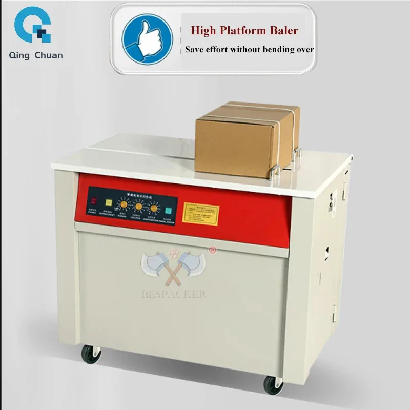 

Electric Plastic , Fully Automatic Carton Sealing , Strapping Belt Tightening Machine