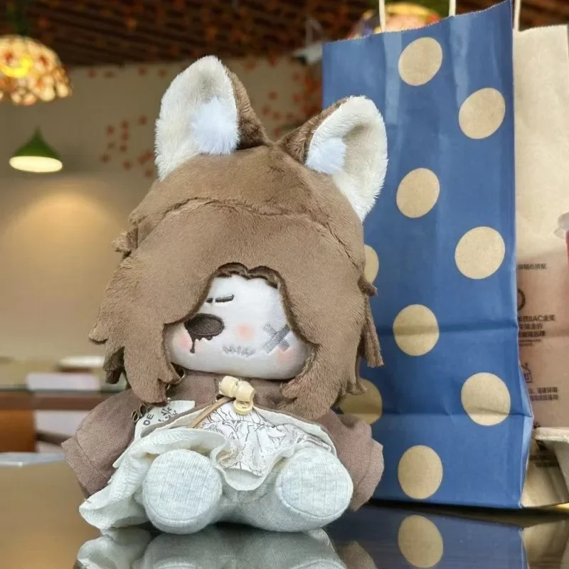 20 cm anime jogo identidade v puppeteer kawaii cosplay algodão boneca corpo mathias dos desenhos animados vestir-se macio plushies brinquedo figuras presentes