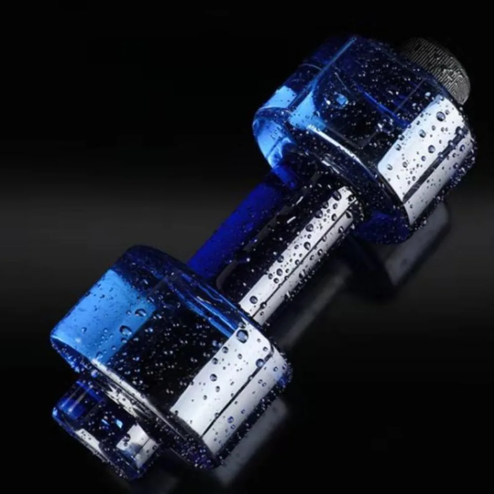 Drinkware Leakproof Dumbbell Water Cup Large Capacity 550ml Sports Water Cup Unisex Creative Dumbbell Water Bottle Gym