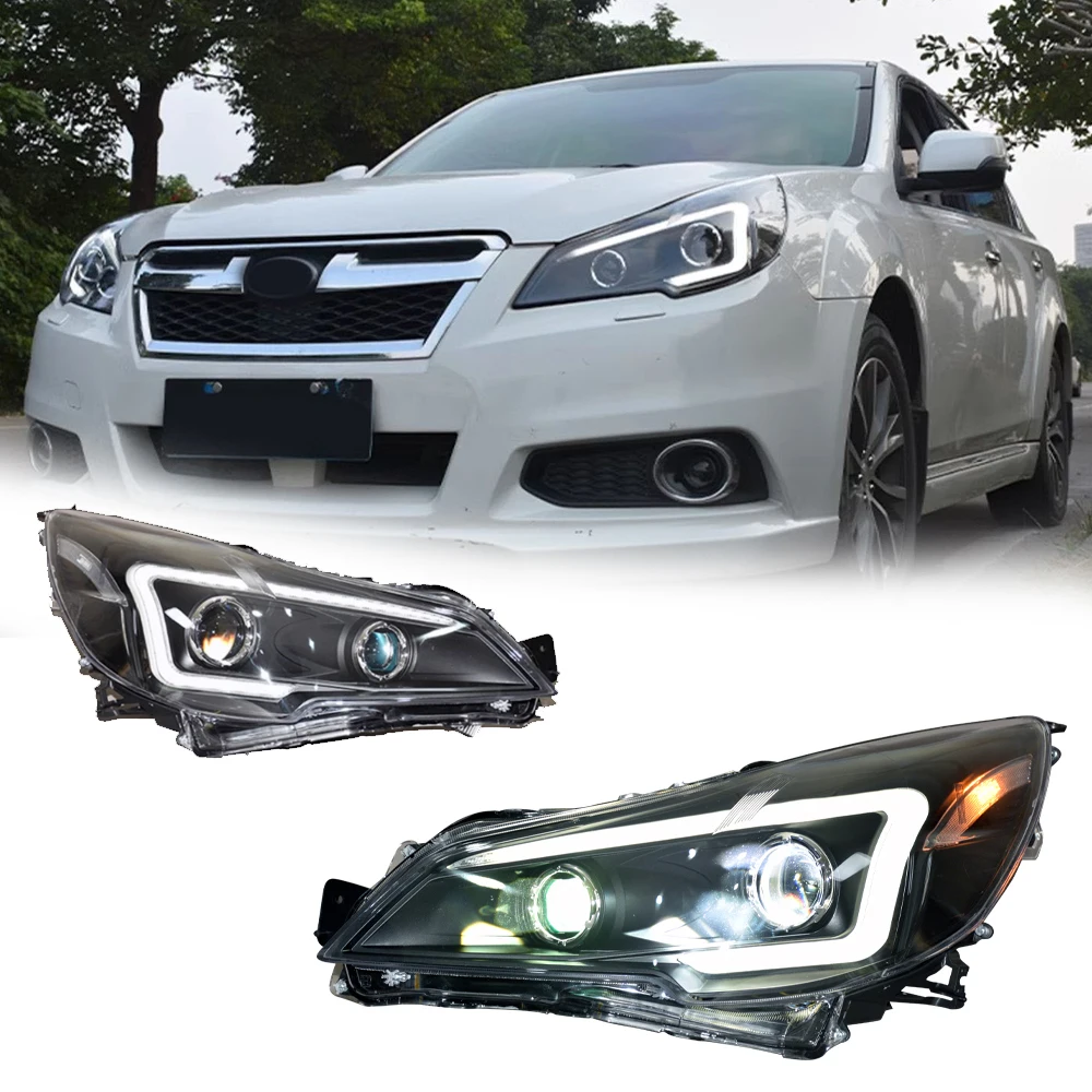 Led HeadLights for Subaru Outback Legacy 10-17 new style led DRL Car head lamp Assembly Signal Auto Accessories Modified Lamp